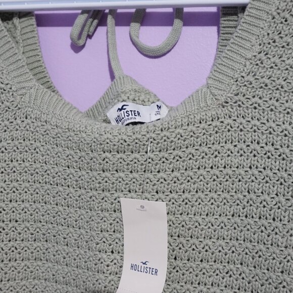 sage green sweater / hollister - Picture 6 of 6
